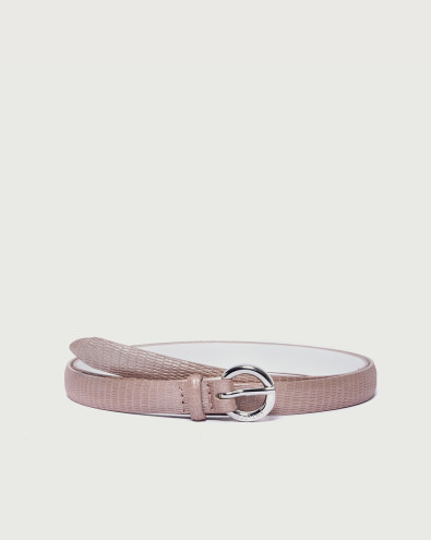 Shadow leather belt 1,5 cm