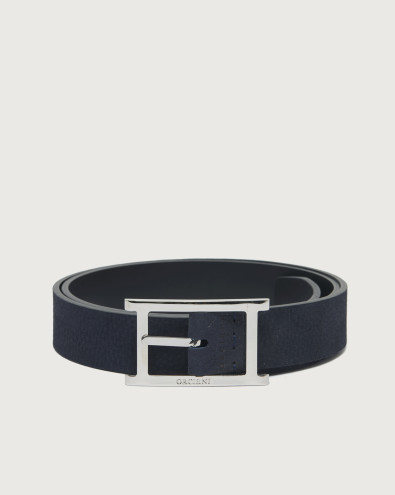 Nabucco Double A nubuck leather belt 3 cm