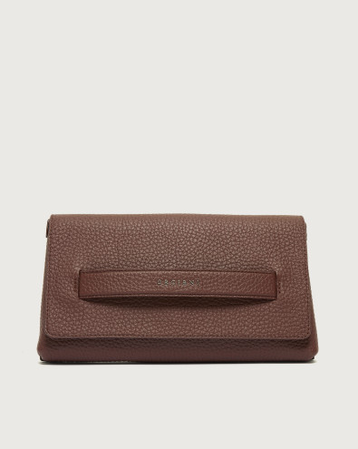 Gossip Soft grained leather clutch