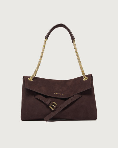 Venus Nabucco Small nubuck leather shoulder bag
