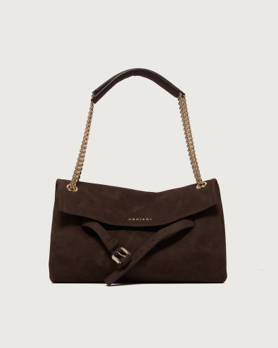 Venus Nabucco Small nubuck leather shoulder bag