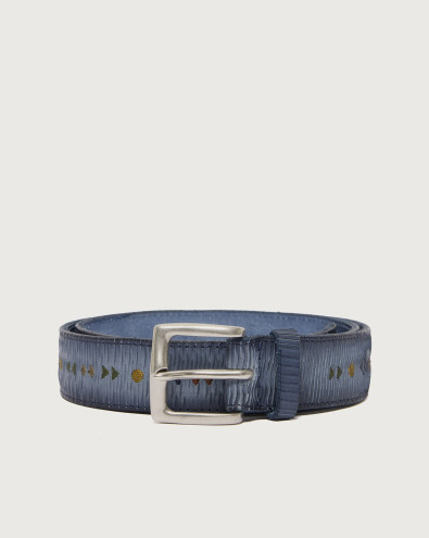 Blade Symbol leather belt 3,5 cm