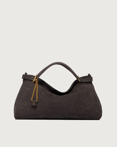 Virgo Nabucco Midi nubuck leather handbag