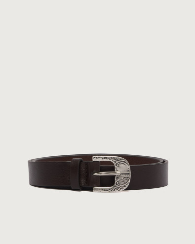 Baroque Lagoon leather belt 2,8 cm