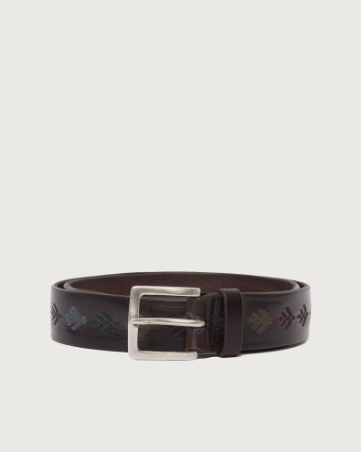 Bull Symbols leather belt 3,5 cm