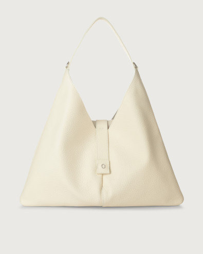 Vita Soft leather shoulder bag with strap