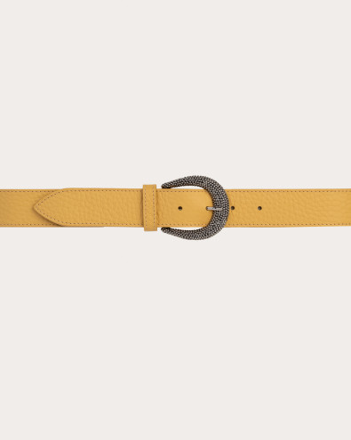 Soft leather belt