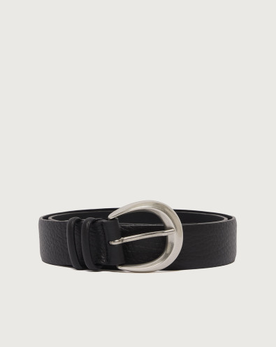 Soft classic leather belt 3,5 cm