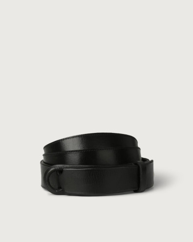 Dive leather Nobuckle belt