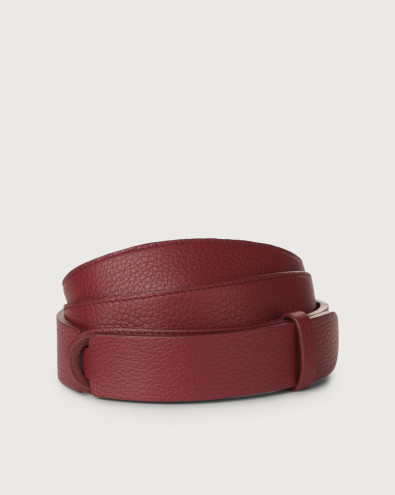 Micron leather Nobuckle belt