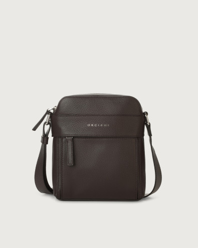 Micron leather mini messenger bag
