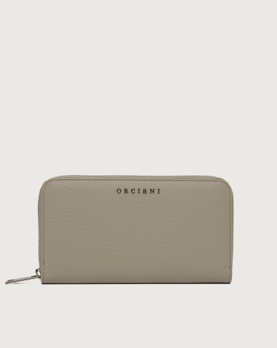 Zip around Soft large leather wallet