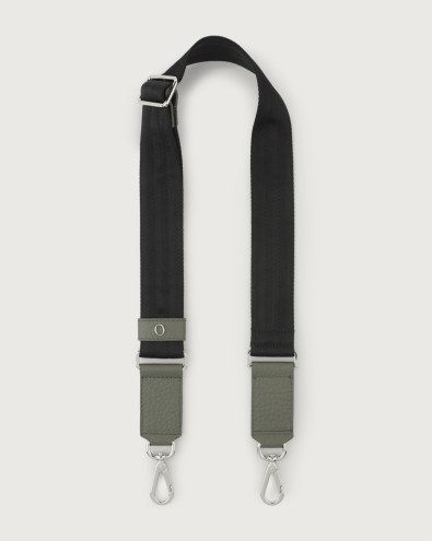 Soft fabric and leather strap