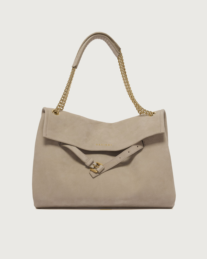 Venus Nabucco Midi nubuck leather shoulder bag