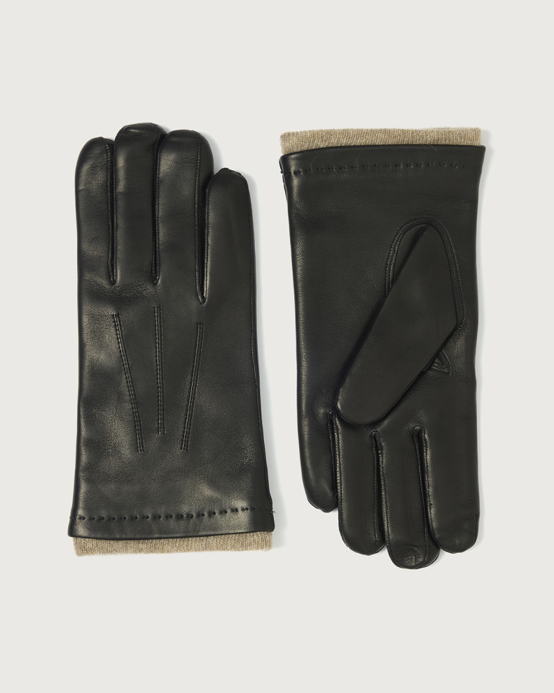 Nappa Flake leather gloves