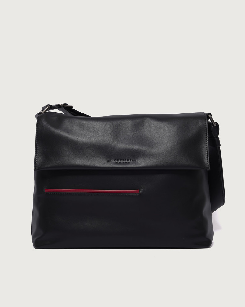 Active Spyder Color leather messenger bag