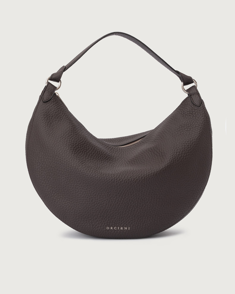 Dumpling Soft Large leather shoulder bag with strap