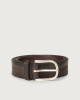 Chevrette nabuck leather belt 3,5 cm