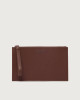 Micron large leather pouch with wristband