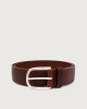 Wave leather belt 3,5 cm