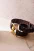 Orciani Nappa B strech leather belt 4 cm Nappa leather chocolate