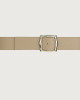 Orciani Soft high waist leather belt 5 cm Leather Sand