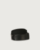 Orciani Bull leather and fabric Nobuckle Kids belt Leather & fabric Black