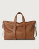 Orciani Micron leather weekender bag Leather Burnt