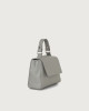 Orciani Sveva Micron mini leather handbag with strap Leather Grey