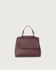 Orciani Sveva Soft mini leather handbag with strap Leather Bordeaux