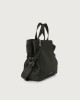 Orciani Fan Soft medium leather handbag Leather Black