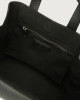 Orciani Fan Soft medium leather handbag Leather Black