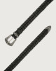 Orciani Liberty western details leather belt Leather Black