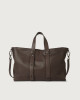 Orciani Chevrette leather weekender bag Leather Chocolate