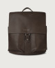 Orciani Chevrette nabuck leather backpack Nubuck Chocolate