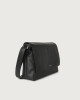 Orciani Chevrette leather messenger bag Leather Black