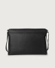 Orciani Micron leather messenger bag Leather Black