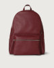 Orciani Laio Micron Leather Backpack Grained leather Red