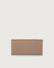 Orciani Soft leather wallet with RFID protection Grained leather Taupe