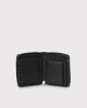 Orciani Soft leather wallet with RFID protection Grained leather Black