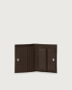 Orciani Soft leather wallet with RFID protection Leather Chocolate