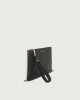 Orciani Micron leather pouch with wristband Leather Black