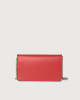 Orciani Liberty leather pochette with RFID Leather Red