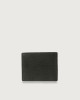 Orciani Frog leather wallet with RFID protection Embossed leather Black