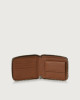 Orciani Micron Deep leather wallet with coin pocket and RFID Leather Brown