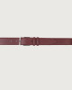 Orciani Basic Saffiano classic leather belt Leather Bordeaux