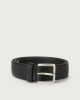 Orciani Chevrette nabuck leather belt Nubuck Black