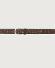Orciani Stain micro-studs leather belt Leather Chocolate