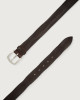 Orciani Bull Soft leather belt Leather Chocolate