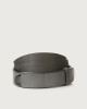 Orciani Bull Leather and fabric Nobuckle belt Leather & fabric Grey